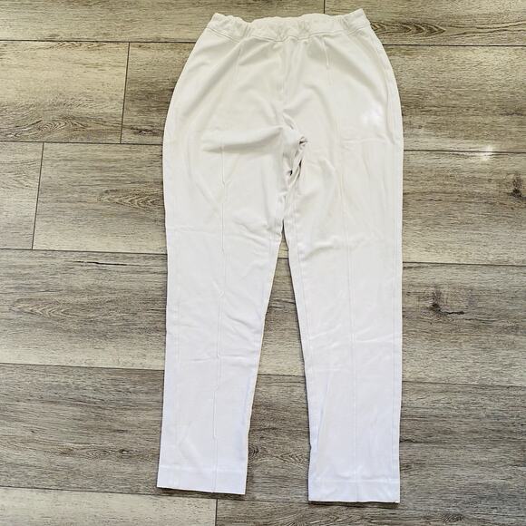 SOFT SURROUNDINGS Ivory Pants Size M Ponte Stretchy Pull On Casual Business Easy - Picture 1 of 4